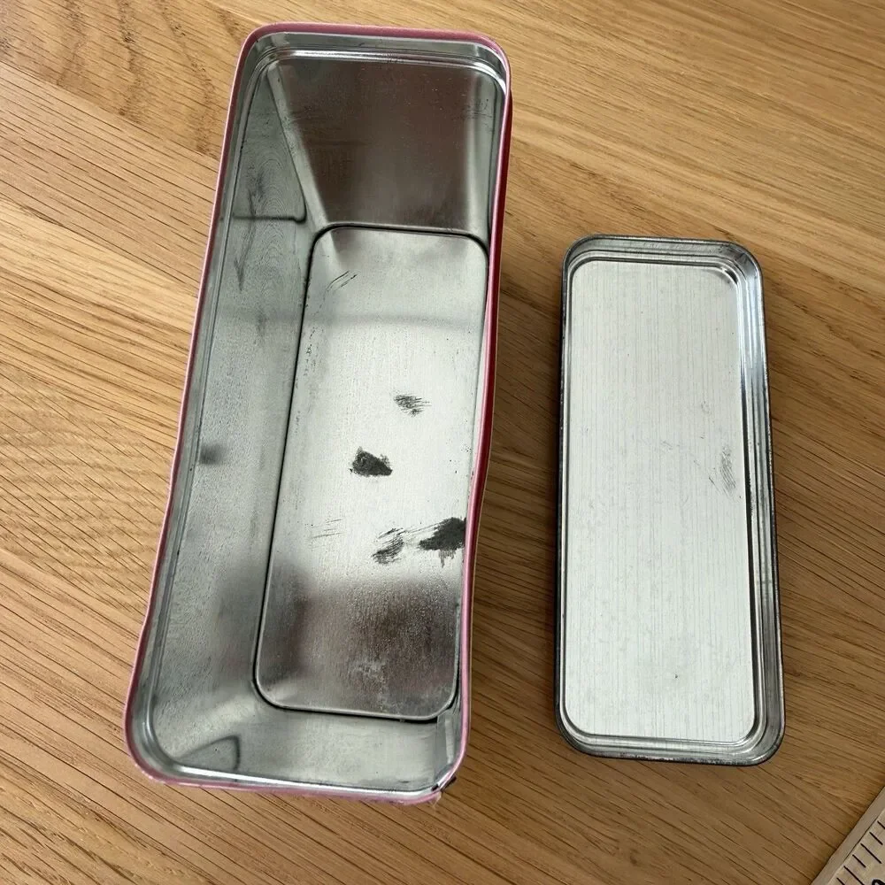 Vintage Collectors Tin Double-decker Bus London England British Empty With Lid